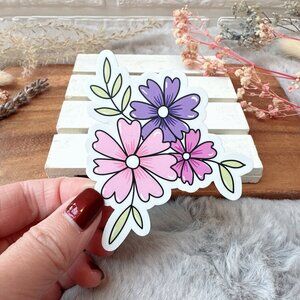 Cute Flowers Sticker | Made in British Columbia